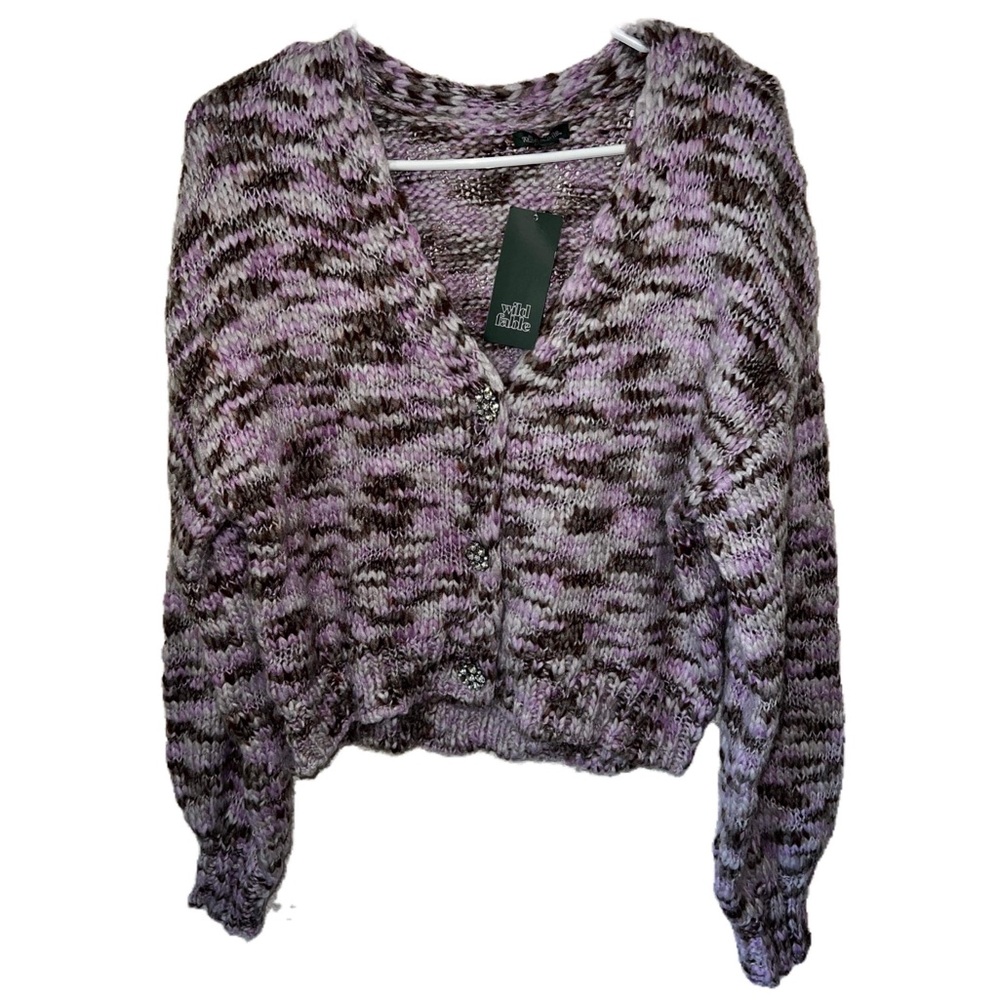 Multi colored cardigan sweater